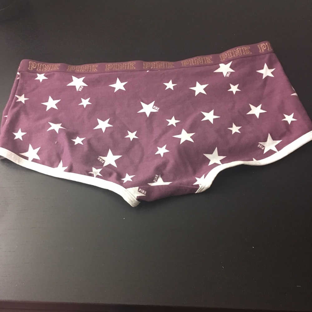 Victoria’s Secret Pink “Stars” Logo Boyshorts NWT - Picture 3 of 6